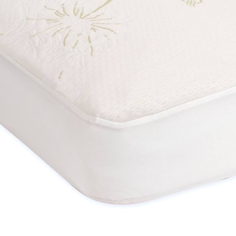 Sealy Healthy Grow Plush Fitted Crib Mattress Pad w/ Waterproof Layer - White