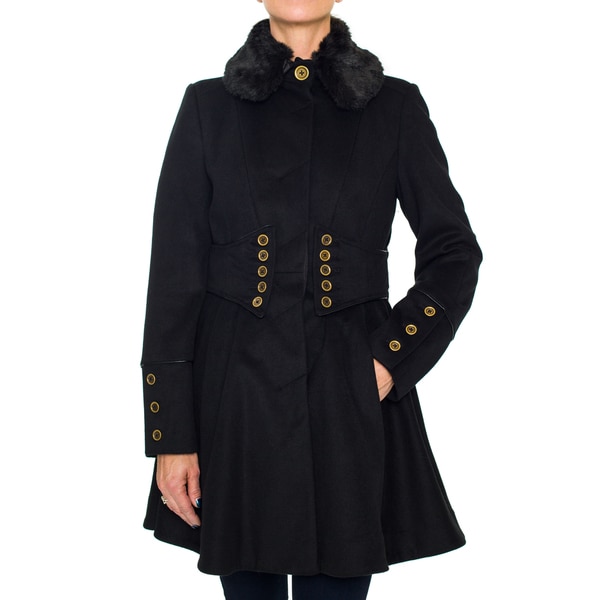 Betsey Johnson Fitted Military Coat