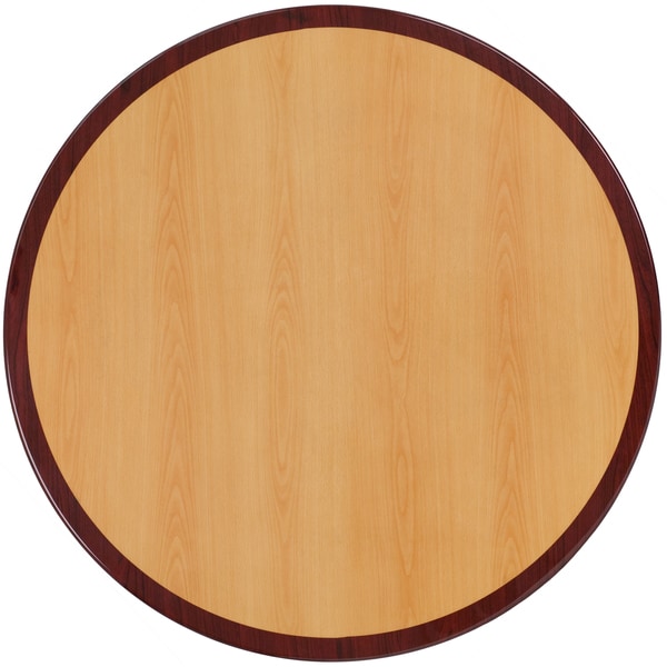 30 Inch Round Two Tone Resin Cherry And Mahogany Table Top 30 Inch Round Two Tone Resin Cherry And Mahogany Table Top