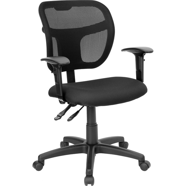 Mid-Back Mesh Swivel Task Office Chair with Back Height Adjustment