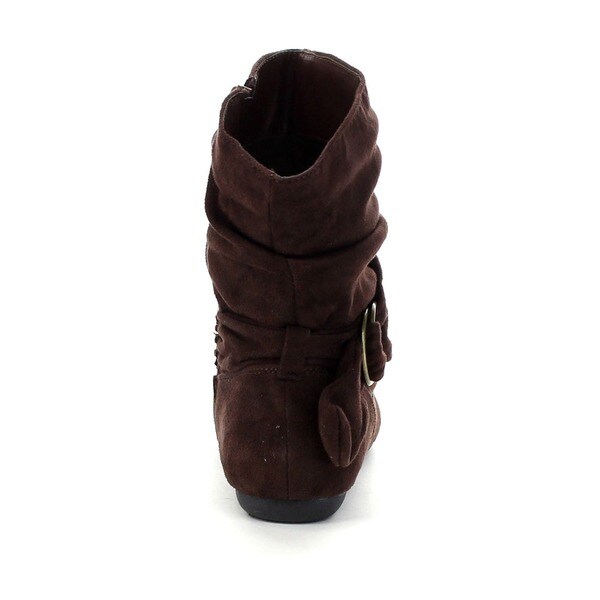 slouch boots flat heel