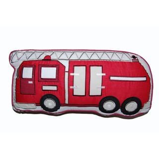 Red Fire Truck Decorative Throw Pillow