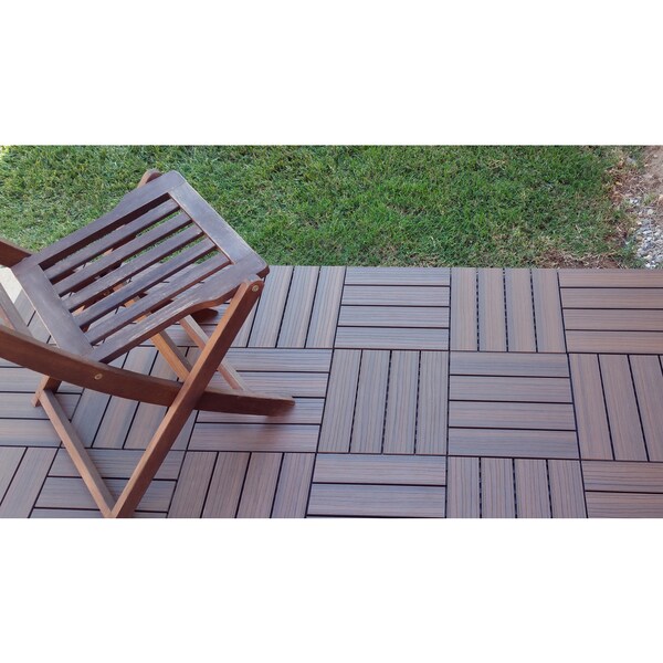 Superwood Deck Tiles 11 Sq Ft Composite Walnut Snap To Superwood Deck Tiles 11 Sq Ft Composite Walnut Snap To Install No