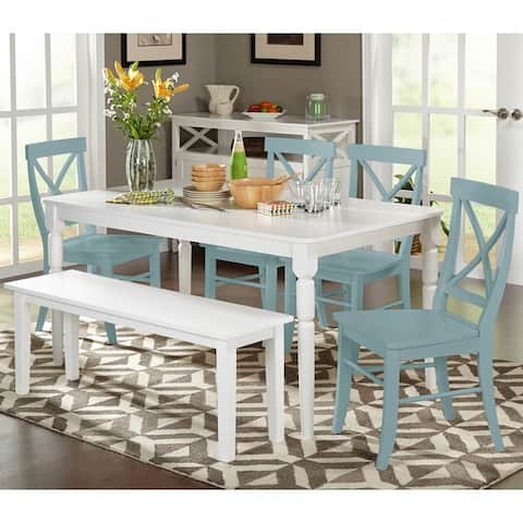 Blue Kitchen Dining Room Sets Online At Our Best Simple Living 6 Piece Albury Dining Set With Bench