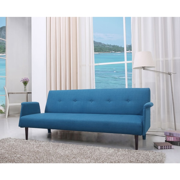 Shop Westminster Blue Convertible Sofa Bed Free Shipping Today