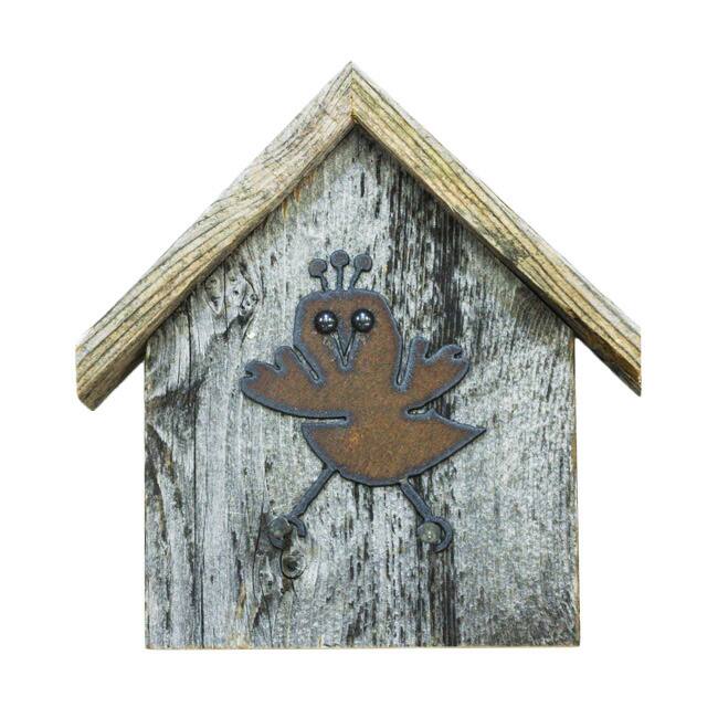 Natural Reclaimed Rustic Birdhouse Key Holder, CHIC-A-DEE