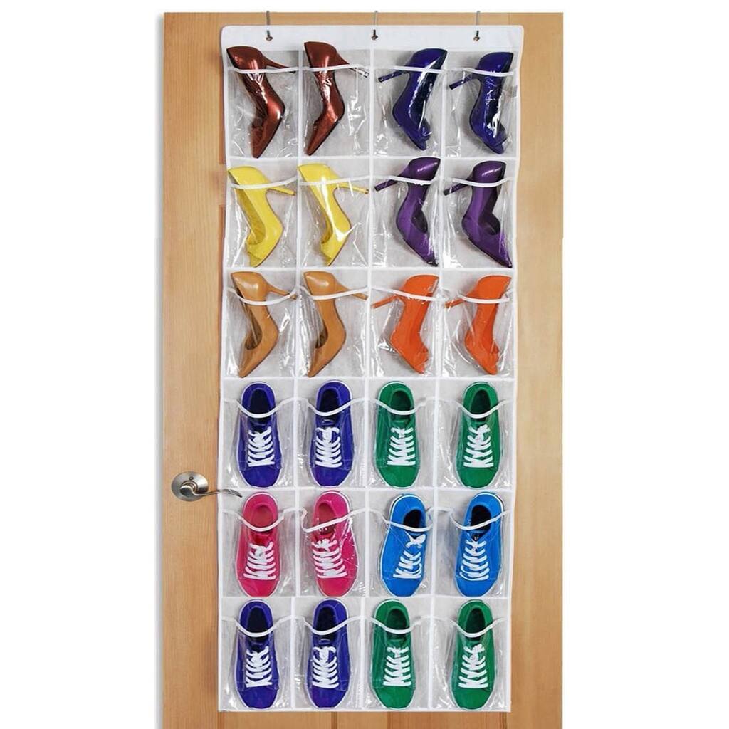 As Seen On TV 24-pocket Over the Door Shoe Organizer