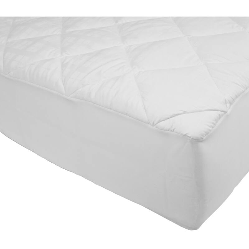 St. James Home 380 Thread Count Stain Resistant Mattress Pad - White
