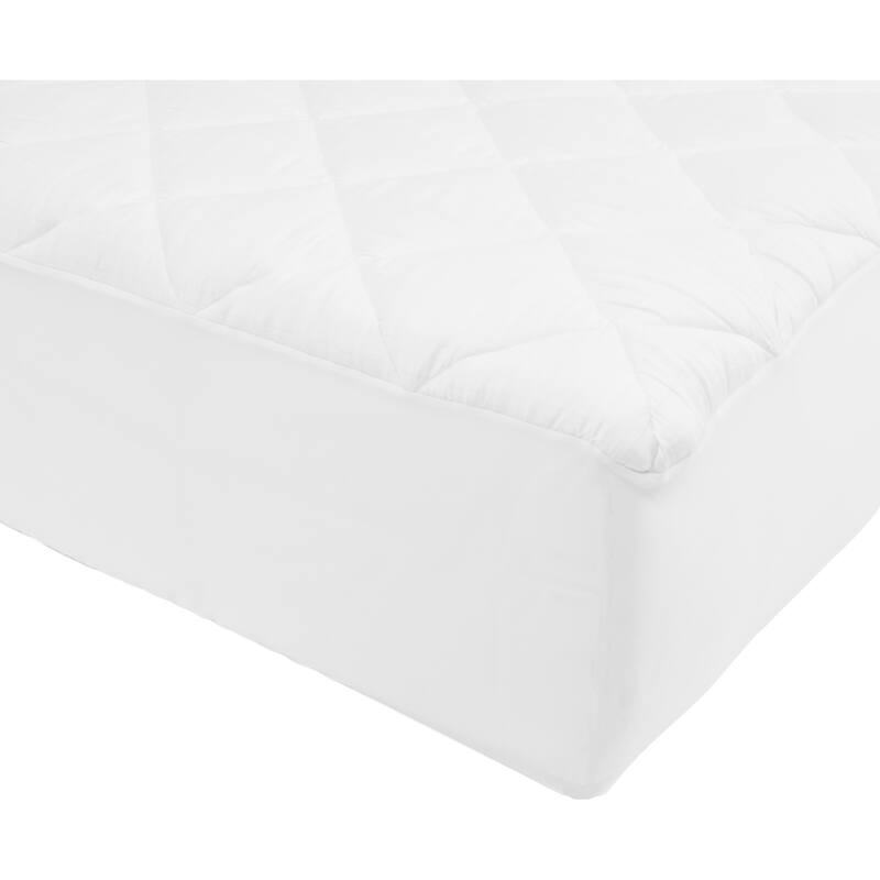 St. James Home 250 Thread Count Stain Resistant Mattress Pad - White