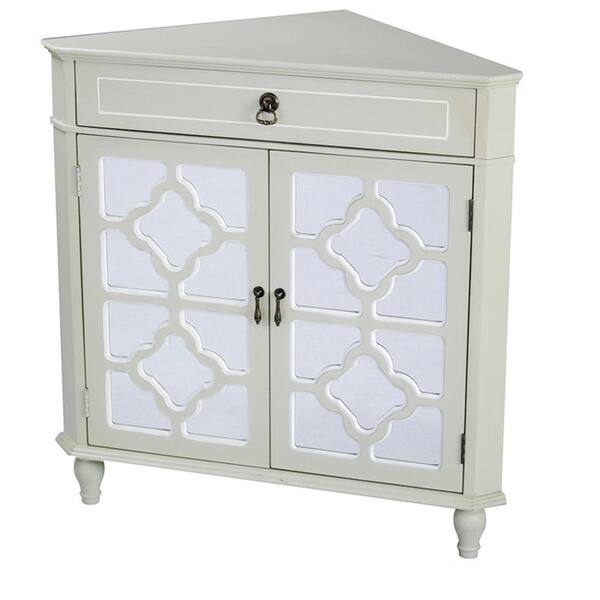 Shop Heather Ann Mirror Insert Double Door Single Drawer Wooden