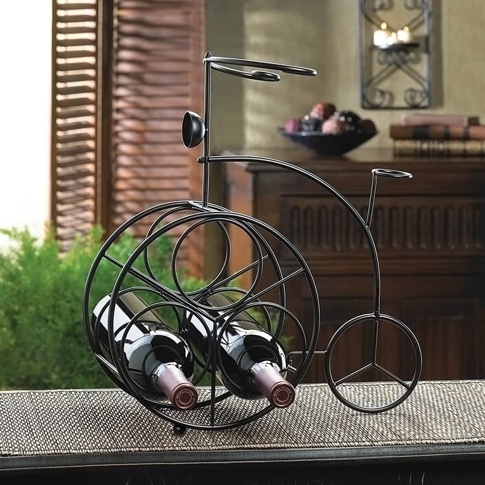 Iron Bicycle Wine Bottle Rack