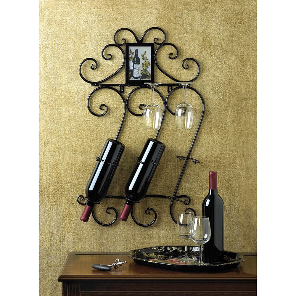 3-Bottle Wine Rack Wall Decor