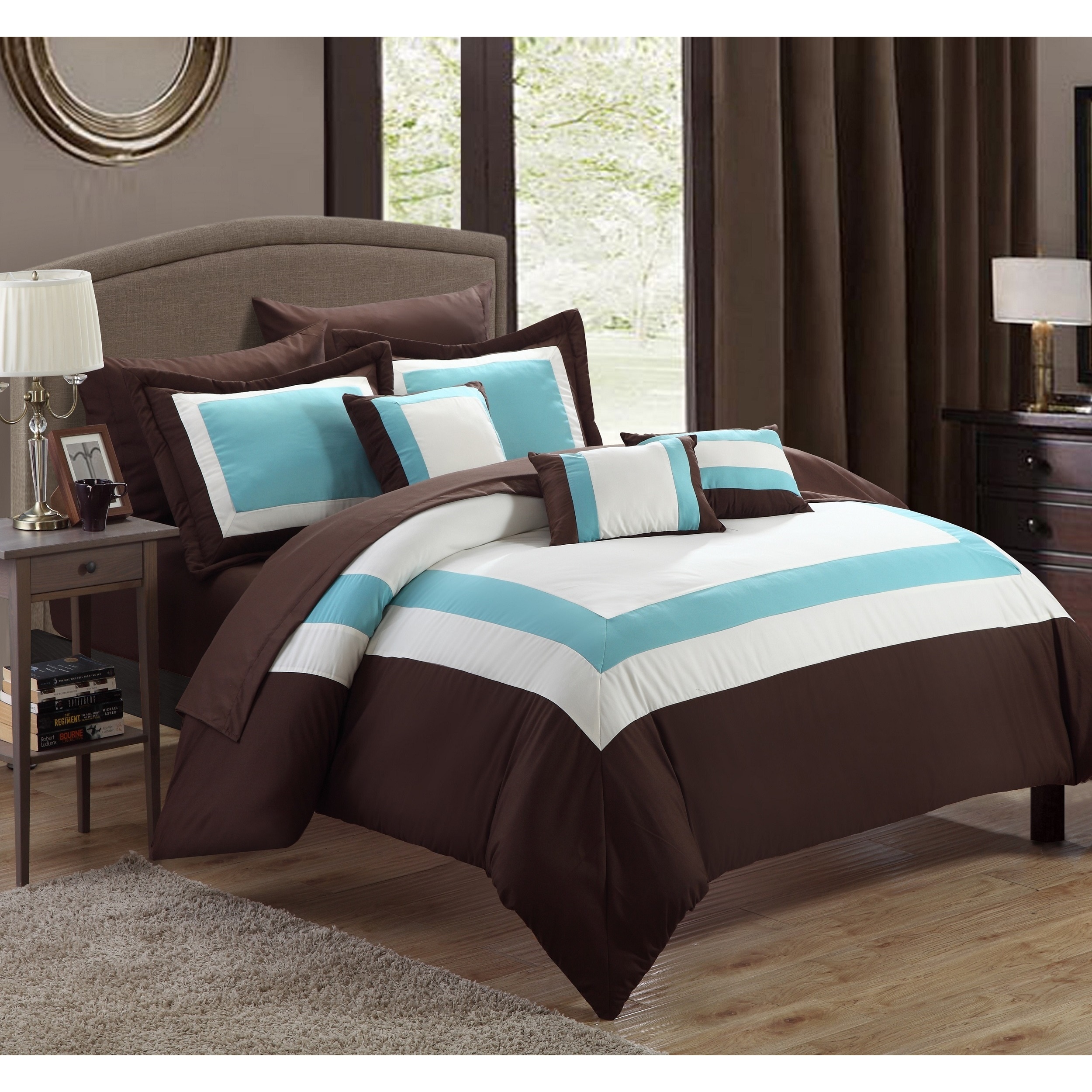 Chic Home Darren 10 piece Bed in a Bag Set Free Shipping Orders