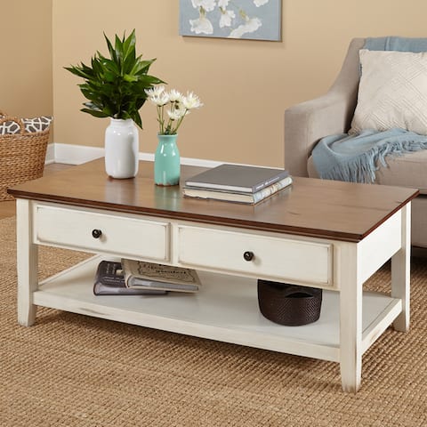 Simple Living Charleston Coffee Table - 18.1"H x 47.6"W x 23.6"D