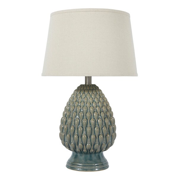 Signature Design by Ashley Saidee Teal Ceramic Table Lamp