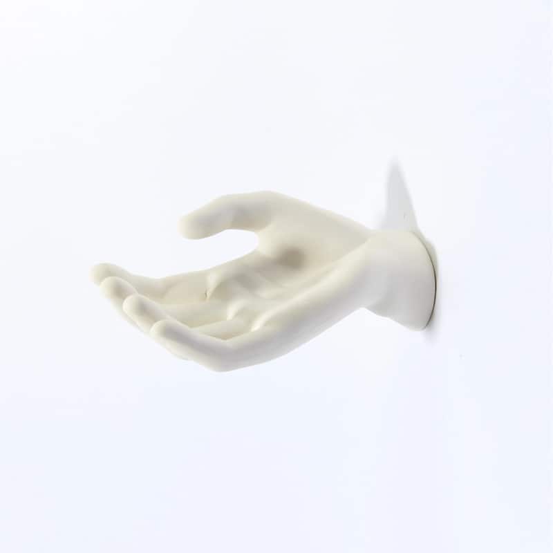 Interior Illusions Plus Ceramic Female Hand Out Wall Mount - 7.5" long