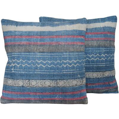 Handmade 20" Kilim Throw Pillow, Set of 2