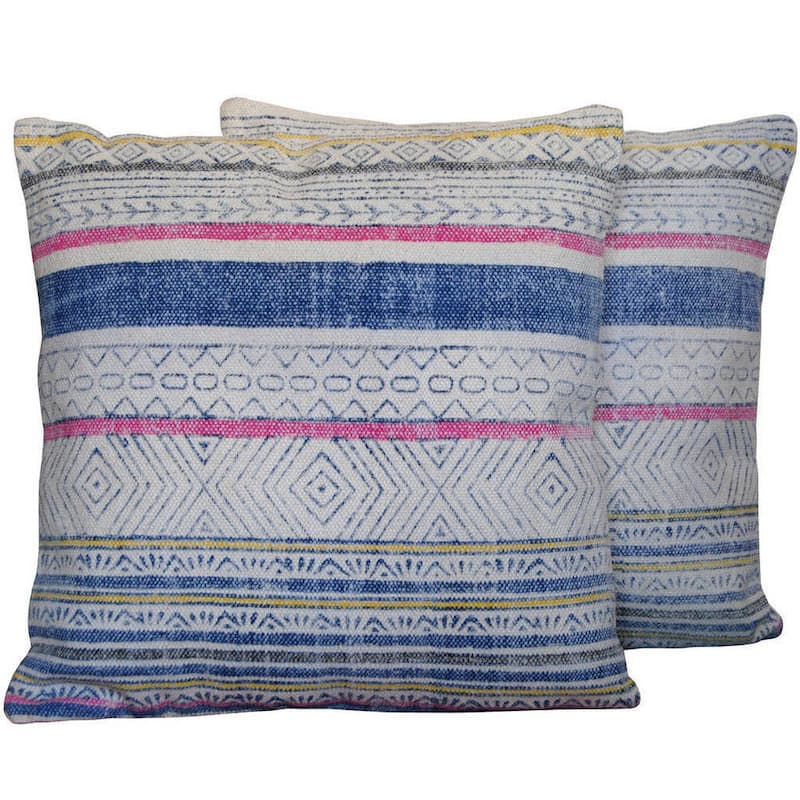HERAT ORIENTAL Handmade Kilim Throw Pillow, Set of 2 - 20" x 20"
