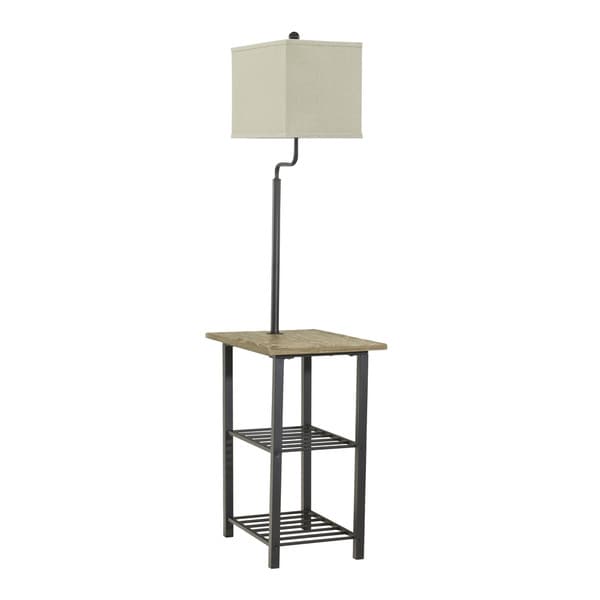 Shianne Black 58 Inch Metal Tray Lamp