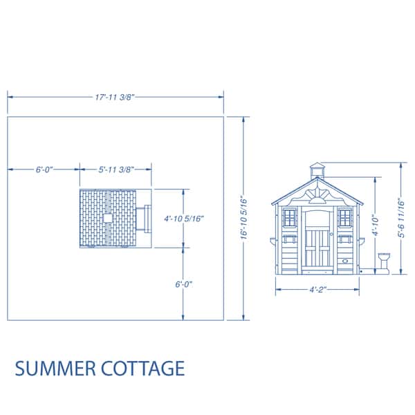 Backyard Discovery Summer Cottage All Cedar Playhouse Overstock 10763379
