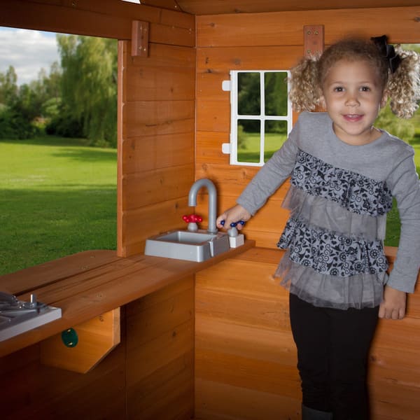 Shop Backyard Discovery Summer Cottage All Cedar Playhouse