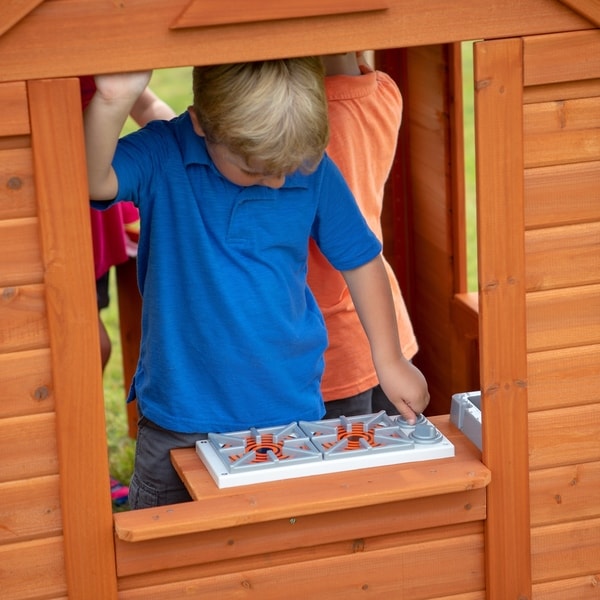 backyard discovery timberlake all cedar playhouse