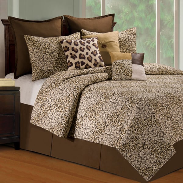 Sabi Leopard Print Sands Quilt   17815615   Shopping