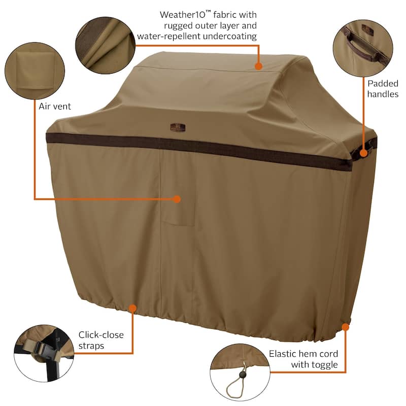 Classic Accessories Hickory Water-Resistant 44 Inch BBQ Grill Cover