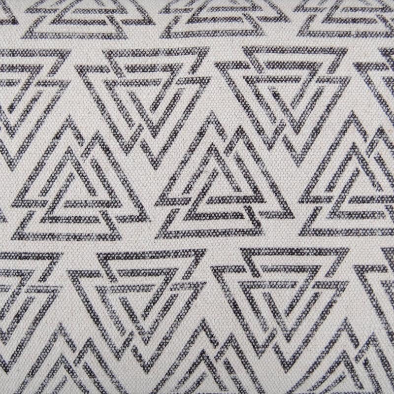 Handmade Cotton Upholstered Wood Bench (India) - 48" L x 16" W x 16" H
