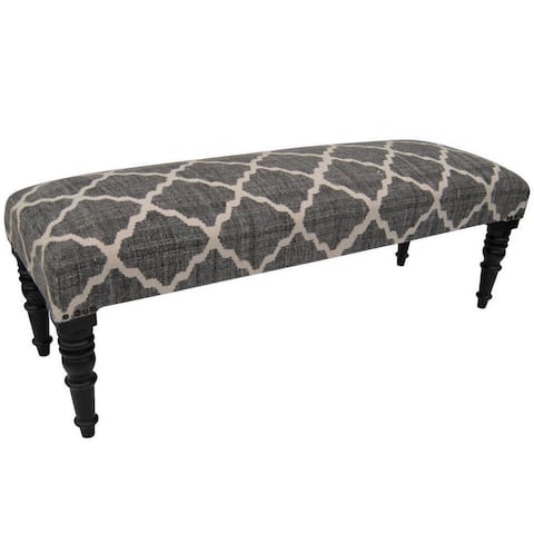 HERAT ORIENTAL Handmade Indo Cotton Upholstered Wooden Bench - 48" L x 16" W x 16" H