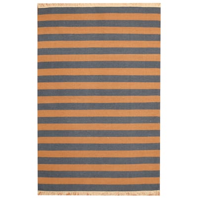 HERAT ORIENTAL 4'6" x 6'7" Handmade One-of-a-Kind Vegetable Dye Wool Kilim - 4'6 x 6'7
