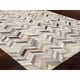 Herringbone cowhide rug