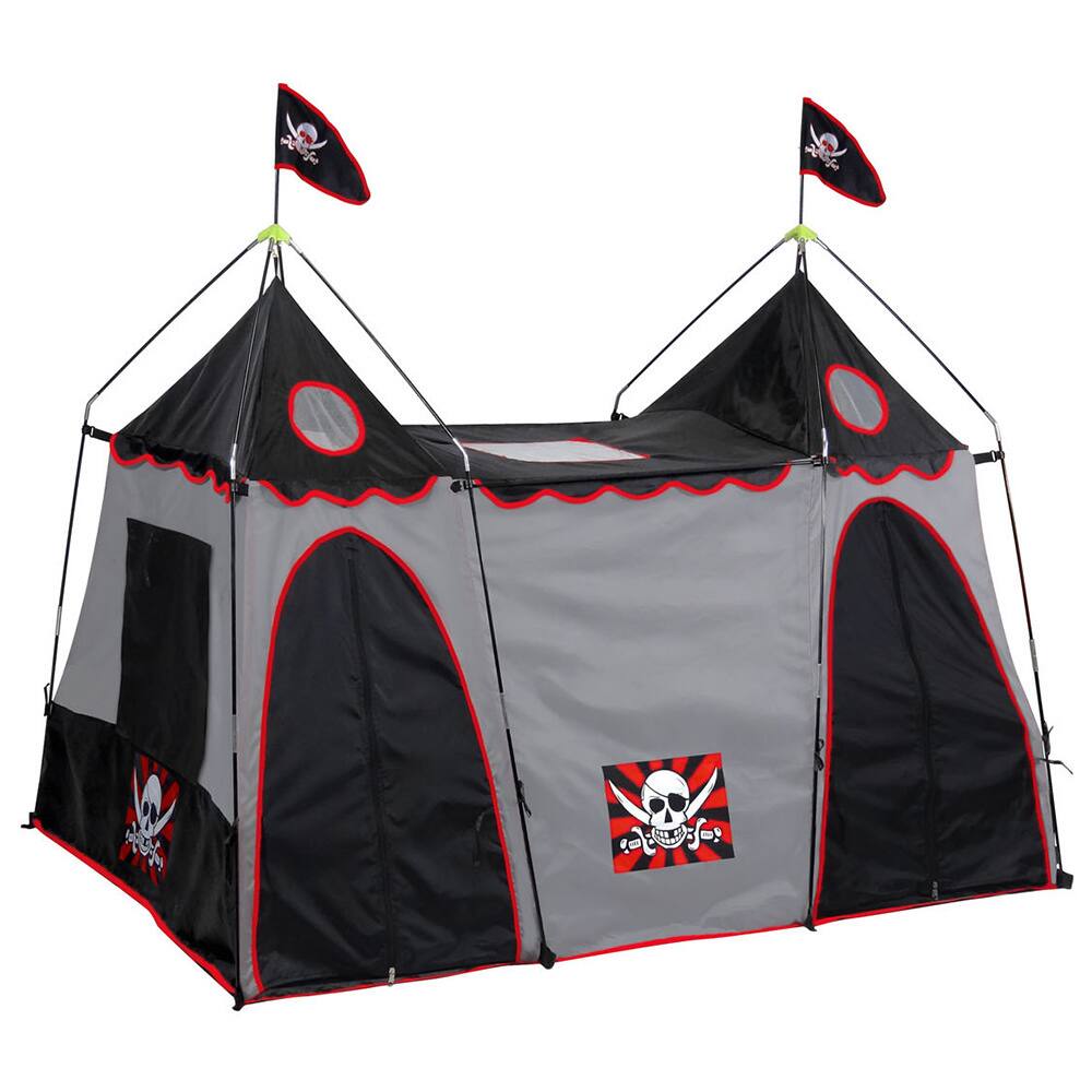 GigaTent 6' X 4' Pirate Hide-away Play Tent 2 Look-out Towers and a Center Base