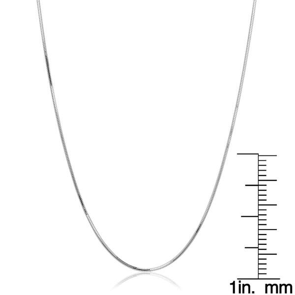 GWOOD Snake Style Silver Color 36 Inch Long Necklace with Lobster Claw Clasp GWOOD Snake Style Silver Color 36 Inch Long Necklace with Lobster Claw Clasp