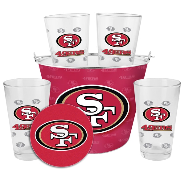 Shop San Francisco 49ers Glass Bucket and Pint Gift Set