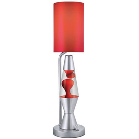 19-inch Red Lava Plus Table Lamp
