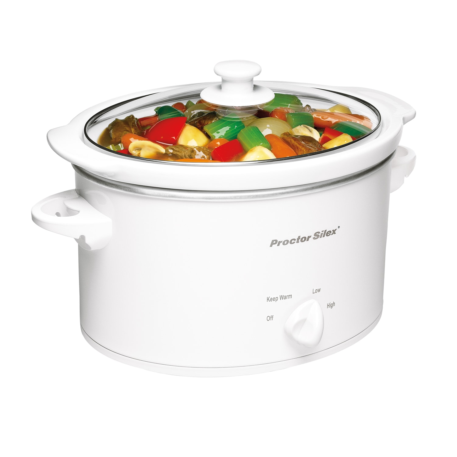Shop ProctorSilex White 3 Quart Slow Cooker Free Shipping On Orders
