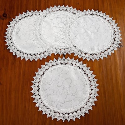 Embroidered Lace Vintage Table Covering