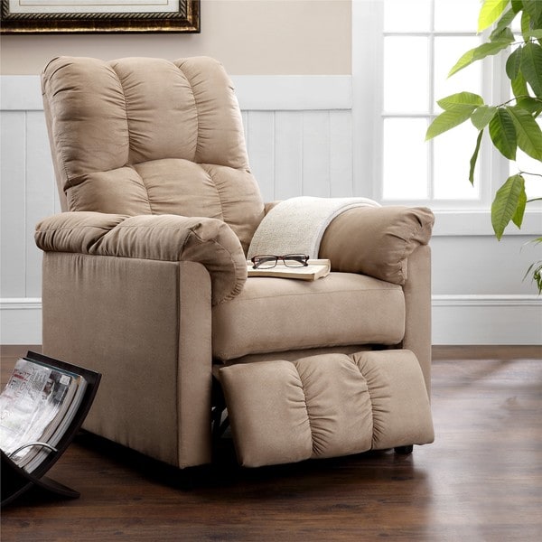 Dorel Living Slim Beige Recliner