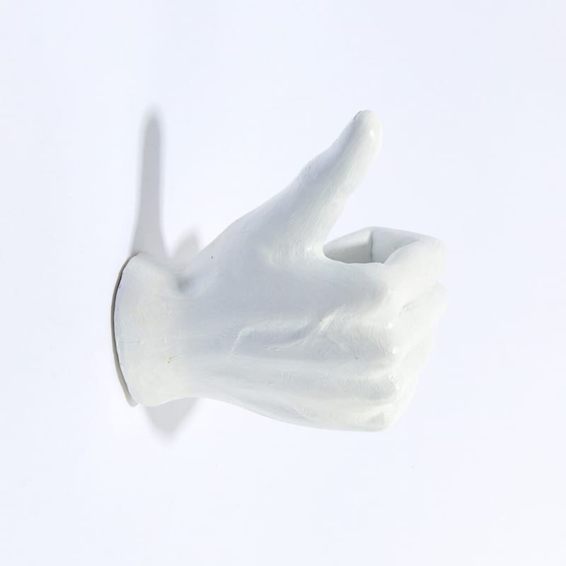 Interior Illusions Plus White Thumbs Up Wall Mount - 6.5" long