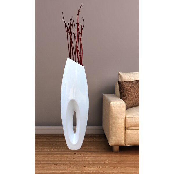 shop modern white large floor vase 40 inch - on sale