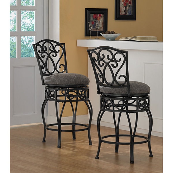Chase 24-inch Swivel Counter Stools (Set of 2) (As Is Item) - Overstock