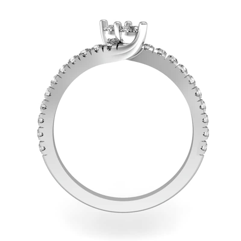 Auriya 14k Gold 1/2ctw Round Two-stone Diamond Engagement Ring (H-I, I1-I2)