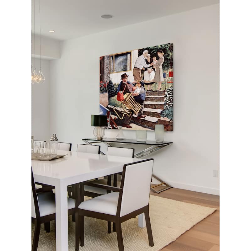 Marmont Hill - Visiting the Grandparents by Amos Sewell Painting Print on Canvas - Multi-Color