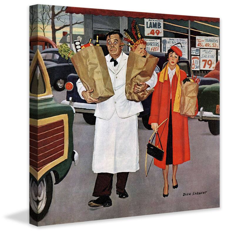 Marmont Hill - 'Sack Full of Trouble' by Richard Sargent Painting Print on Canvas - Multi-Color