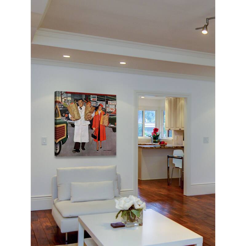 Marmont Hill - 'Sack Full of Trouble' by Richard Sargent Painting Print on Canvas - Multi-Color