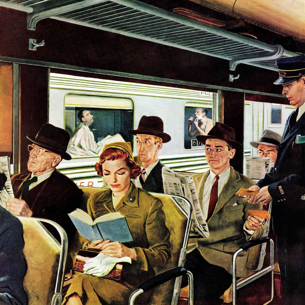 Marmont Hill - 'This Does Not Commute' by George Hughes Painting Print on Canvas - Multi-Color