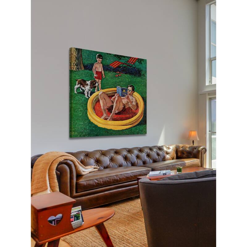Marmont Hill - 'Wading Pool' by Amos SewellPainting Print on Canvas