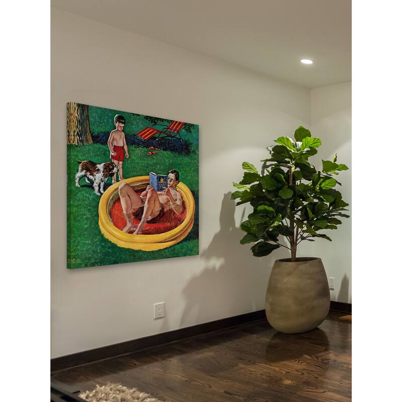 Marmont Hill - 'Wading Pool' by Amos SewellPainting Print on Canvas