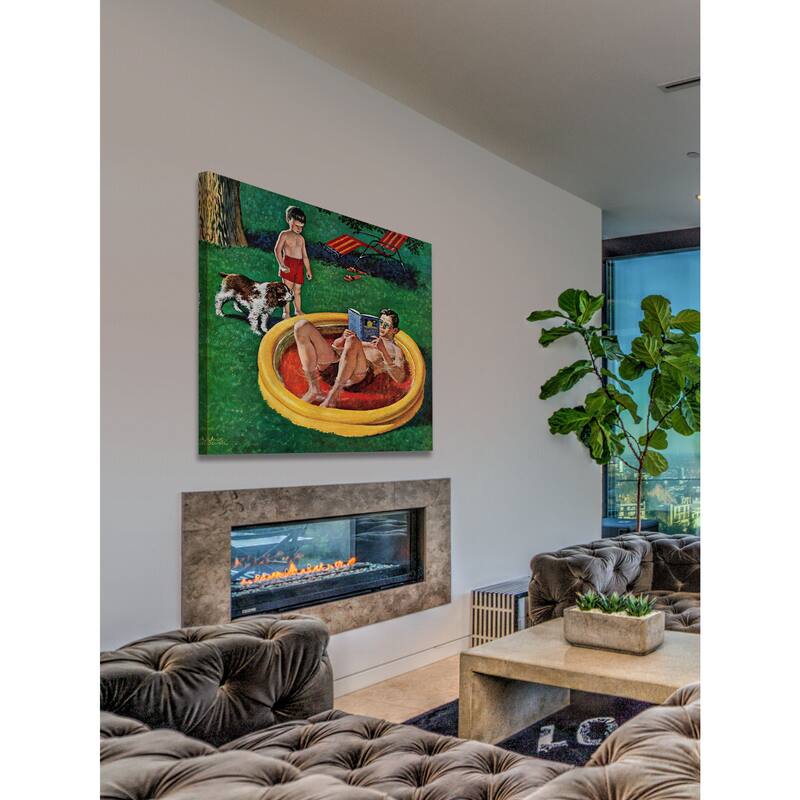 Marmont Hill - 'Wading Pool' by Amos SewellPainting Print on Canvas